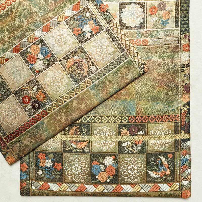 袋帯 六通柄 フォーマル用 正絹 幾何学柄・抽象柄 箔 多色使い_画像14