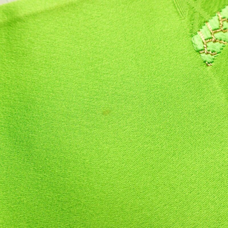 袋帯 六通柄 振袖用 正絹 古典柄 緑・うぐいす色_画像16