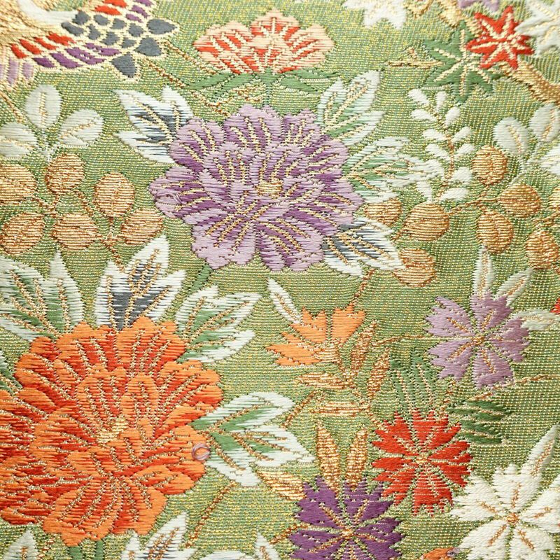 袋帯 六通柄 良品 フォーマル用 正絹 古典柄 金通し ベージュ_画像4