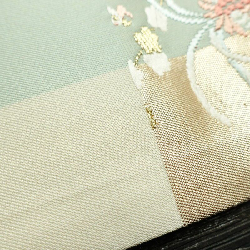 袋帯 六通柄 良品 フォーマル用 正絹 人物・動物柄 クリーム_画像18