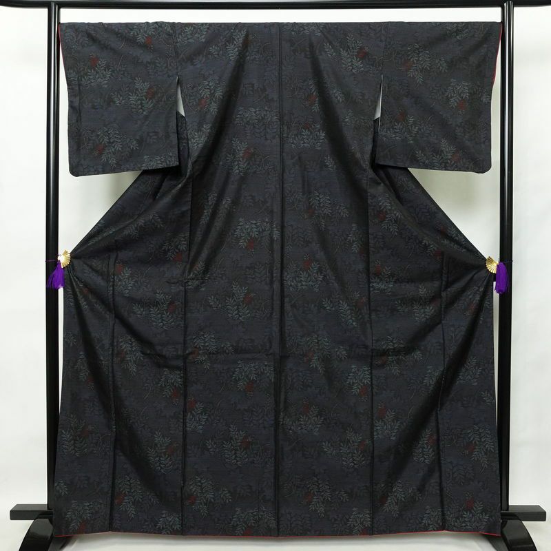 大島紬 良品 証紙なし しつけ糸付き 正絹 古典柄 袷仕立て 身丈159cm 