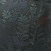 大島紬 証紙なし 正絹 木の葉・植物柄 袷仕立て 身丈165cm 裄丈67.5cm 青・紺_画像6