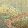 袋帯 すくい織 太鼓柄 夏用 フォーマル用 正絹 木の葉・植物柄 金糸 多色使い_画像4