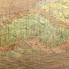 袋帯 すくい織 太鼓柄 夏用 フォーマル用 正絹 木の葉・植物柄 金糸 多色使い_画像7