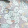 小紋 ポリエステル 花柄 袷仕立て 身丈161.5cm 裄丈66cm 紫・藤色_画像17