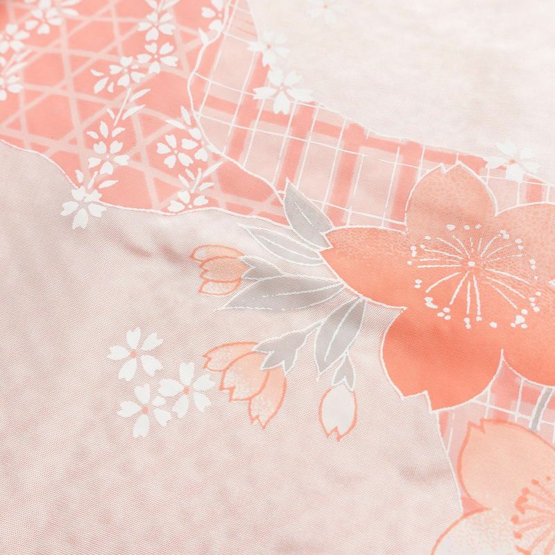 羽織 美品 しつけ糸付き 絞り 正絹 古典柄 袷仕立て 身丈88cm 裄丈69.5cm 赤・朱_画像14