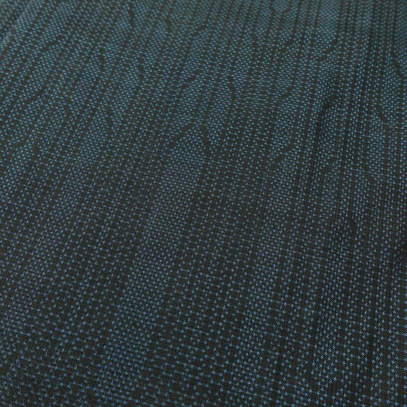 紬 良品 正絹 幾何学柄・抽象柄 袷仕立て 身丈151.5cm 裄丈64cm 青・紺_画像6