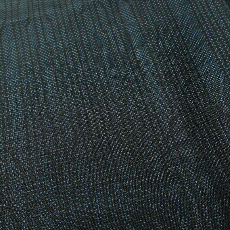 紬 良品 正絹 幾何学柄・抽象柄 袷仕立て 身丈151.5cm 裄丈64cm 青・紺_画像7