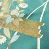 訪問着 金駒刺繍 正絹 木の葉・植物柄 袷仕立て 身丈158.5cm 裄丈65.5cm 箔 金彩 緑・うぐいす色_画像8