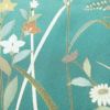 訪問着 金駒刺繍 正絹 木の葉・植物柄 袷仕立て 身丈158.5cm 裄丈65.5cm 箔 金彩 緑・うぐいす色_画像9