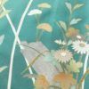 訪問着 金駒刺繍 正絹 木の葉・植物柄 袷仕立て 身丈158.5cm 裄丈65.5cm 箔 金彩 緑・うぐいす色_画像10