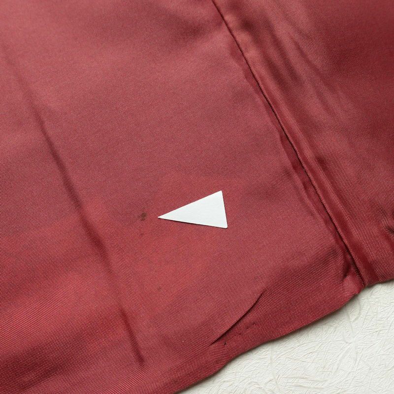 小紋 良品 しつけ糸付き ポリエステル 古典柄 袷仕立て 身丈163.5cm 裄丈66cm 青・紺_画像21