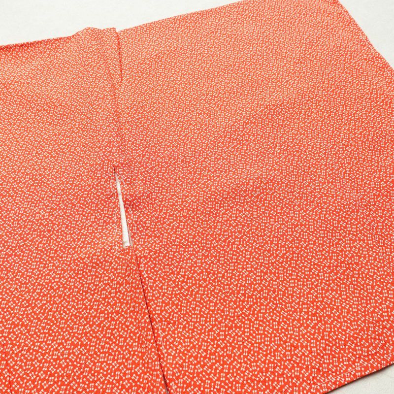 羽織 良品 しつけ糸付き 正絹 古典柄 袷仕立て 身丈87cm 裄丈67.5cm 赤・朱_画像3