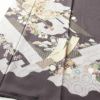 色留袖 金駒刺繍 一つ紋付き 正絹 古典柄 袷仕立て 身丈158.5cm 裄丈69cm 箔 共八掛 短冊 紫・藤色_画像4