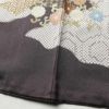色留袖 金駒刺繍 一つ紋付き 正絹 古典柄 袷仕立て 身丈158.5cm 裄丈69cm 箔 共八掛 短冊 紫・藤色_画像11