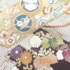 色留袖 金駒刺繍 一つ紋付き 正絹 古典柄 袷仕立て 身丈158.5cm 裄丈69cm 箔 共八掛 短冊 紫・藤色_画像13