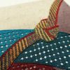 袋帯 紬地 太鼓柄 良品 一般用 正絹 古典柄 刺繍 小豆・エンジ_画像5
