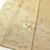 付け下げ 正絹 木の葉・植物柄 袷仕立て 身丈160cm 裄丈63.5cm 箔 金彩 黄・黄土色_画像4