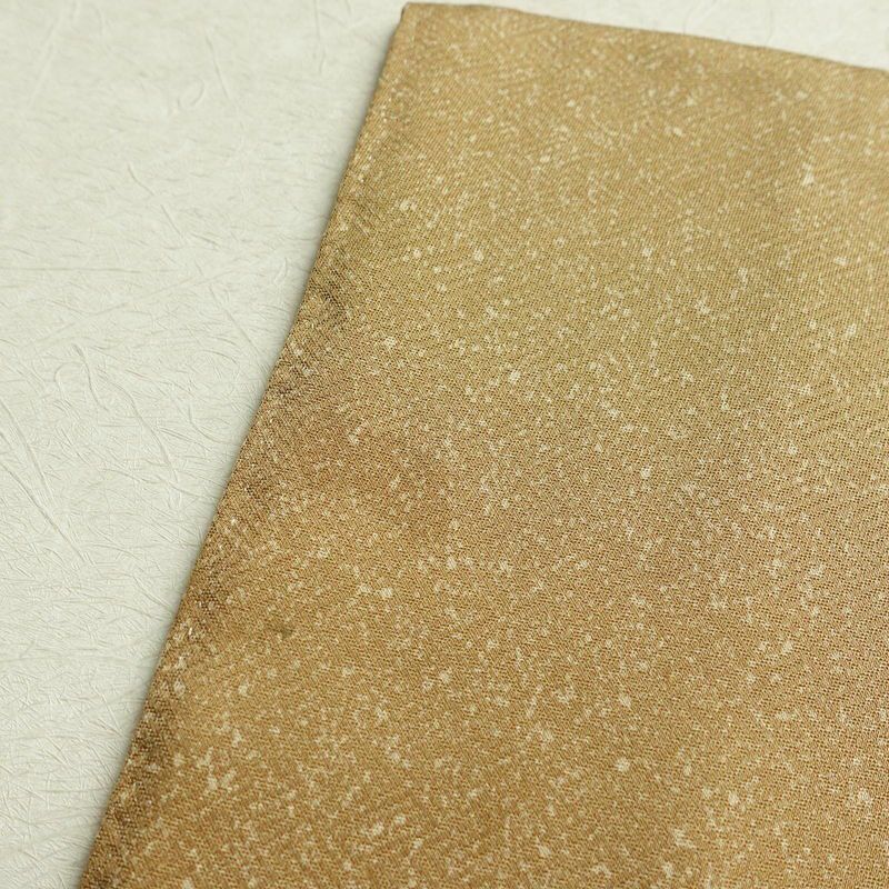 付け下げ 正絹 木の葉・植物柄 袷仕立て 身丈160cm 裄丈63.5cm 箔 金彩 黄・黄土色_画像18