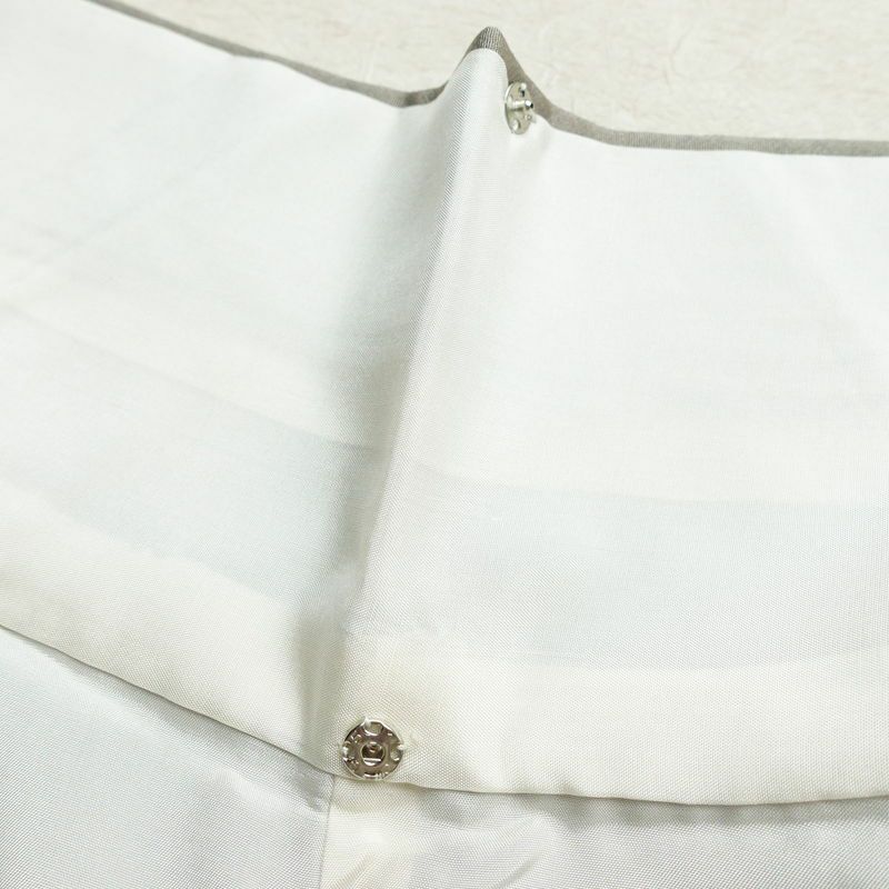 付け下げ 良品 しつけ糸付き 正絹 風景柄 袷仕立て 身丈155.5cm 裄丈63.5cm ぼかし グレー_画像19