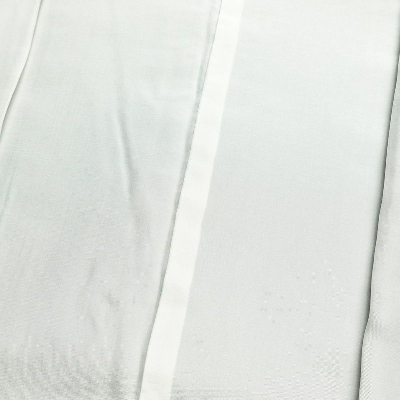 紬 良品 本場真綿絢結城紬 証紙あり しつけ糸付き 正絹 縞柄・線柄 袷仕立て 身丈158cm 裄丈63.5cm 青・紺_画像15