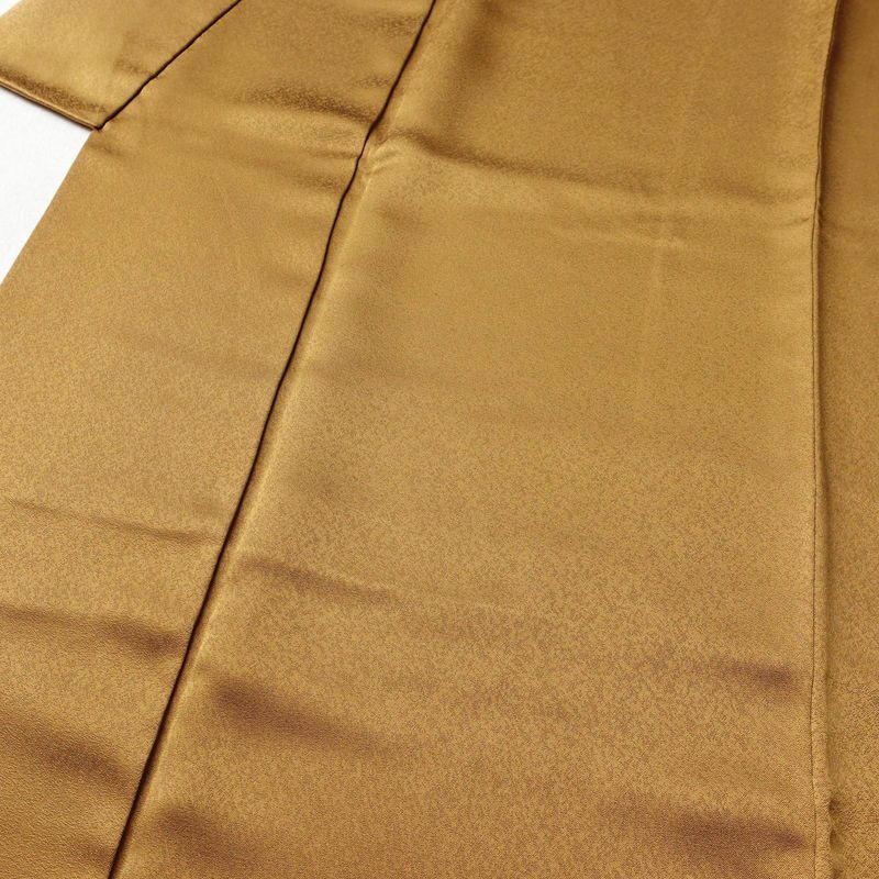 付け下げ 良品 TOKI志すい 正絹 古典柄 袷仕立て 身丈162cm 裄丈71cm 箔 黄・黄土色_画像5