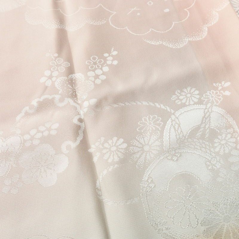 長襦袢 正絹 古典柄 袷仕立て 身丈132cm 裄丈66.5cm ぼかし ピンク_画像7