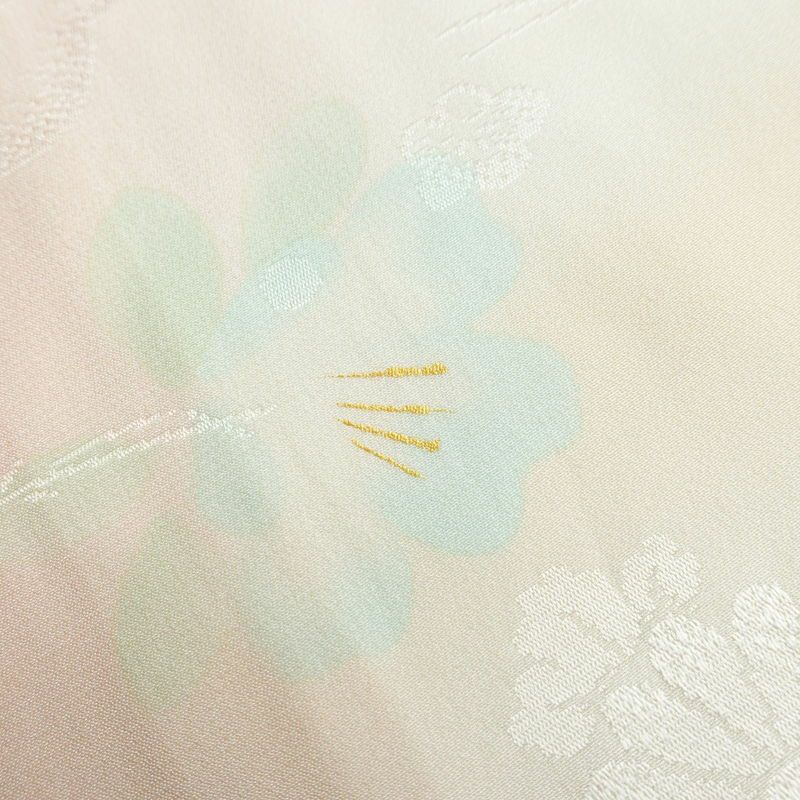 長襦袢 正絹 古典柄 袷仕立て 身丈132cm 裄丈66.5cm ぼかし ピンク_画像20