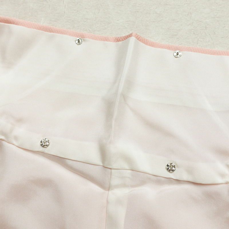 付け下げ しつけ糸付き 正絹 古典柄 袷仕立て 身丈161.5cm 裄丈64.5cm 箔 金彩 ピンク_画像20