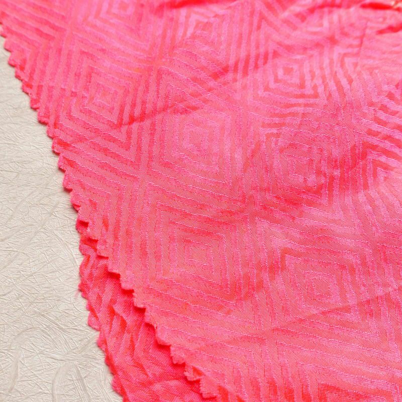 帯揚げ 絞り 正絹 花柄 ピンク_画像5