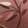 名古屋帯 六通柄 正絹 木の葉・植物柄 松葉仕立て 刺繍 小豆・エンジ_画像4