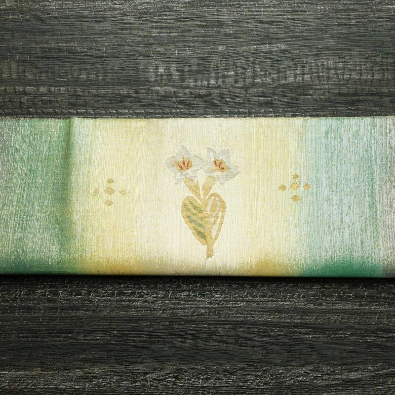 袋帯 太鼓柄 良品 フォーマル用 正絹 花柄 多色使い_画像14