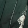 アンティーク着物 夏用 正絹 幾何学柄・抽象柄 単衣仕立て 身丈155cm 裄丈64cm 緑・うぐいす色_画像18