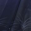 盛夏 夏用 絽 正絹 木の葉・植物柄 単衣仕立て 身丈157cm 裄丈65cm 青・紺_画像9