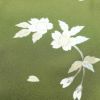 付け下げ 正絹 木の葉・植物柄 袷仕立て 身丈159cm 裄丈65cm 緑・うぐいす色_画像18