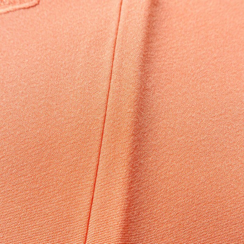 付け下げ 縮緬 正絹 古典柄 袷仕立て 身丈159cm 裄丈65.5cm 一部しつけ糸付き 橙_画像9