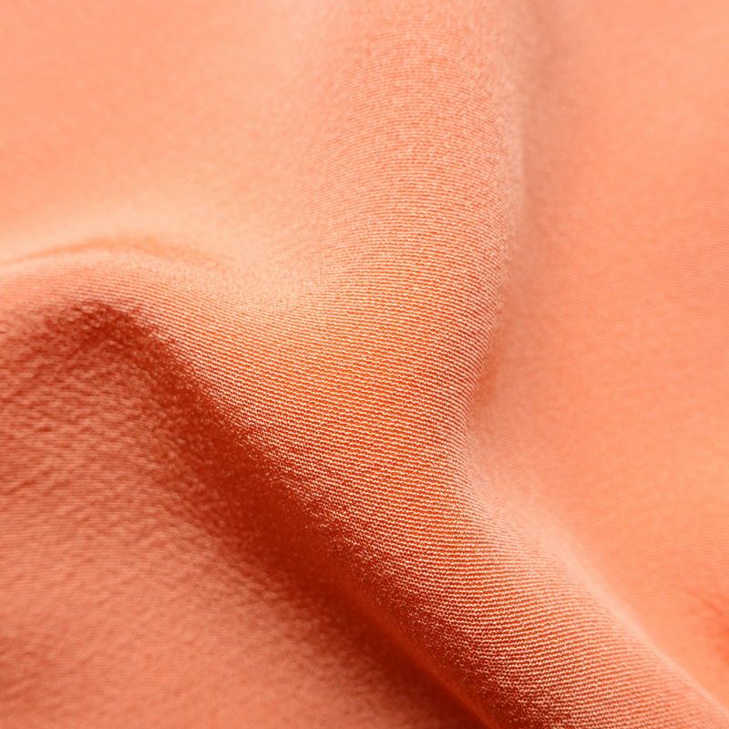 付け下げ 縮緬 正絹 古典柄 袷仕立て 身丈159cm 裄丈65.5cm 一部しつけ糸付き 橙_画像21