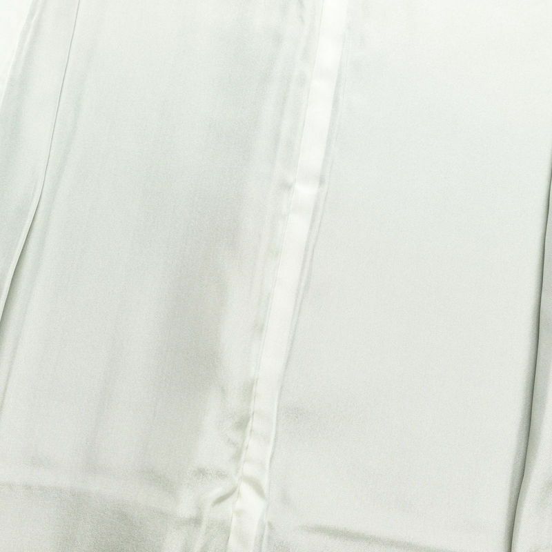 訪問着 良品 縮緬 正絹 木の葉・植物柄 袷仕立て 身丈159.5cm 裄丈65.5cm 緑・うぐいす色_画像18