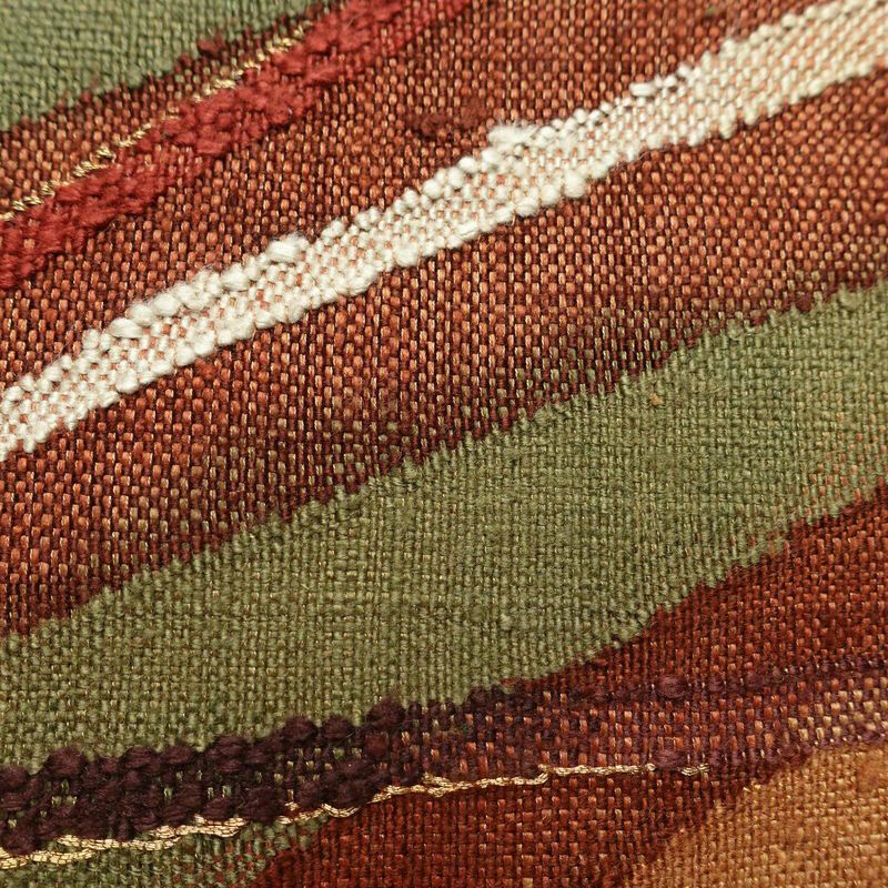 名古屋帯 太鼓柄 良品 正絹 幾何学柄・抽象柄 名古屋仕立て 多色使い_画像4