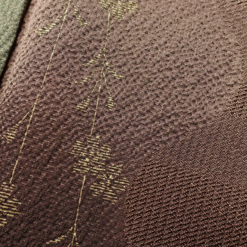 小紋 しつけ糸付き 正絹 古典柄 袷仕立て 身丈164cm 裄丈66cm 金彩 多色使い_画像8