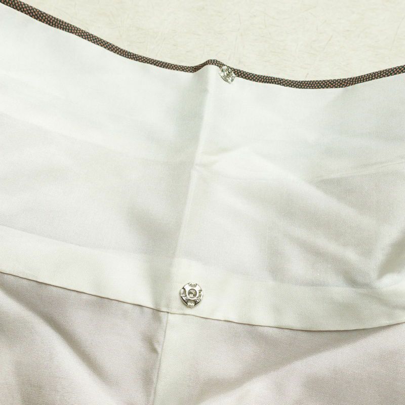 小紋 一つ紋付き 鮫小紋 正絹 古典柄 袷仕立て 身丈158cm 裄丈65cm 茶_画像19