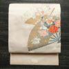 名古屋帯 太鼓柄 正絹 古典柄 名古屋仕立て ピンク_画像1