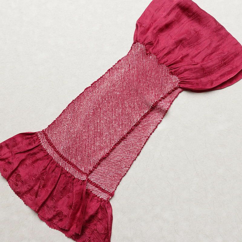 帯揚げ 絞り 正絹 古典柄 紫・藤色_画像2