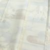 単衣 良品 大島紬 証紙なし 正絹 古典柄 単衣仕立て 身丈163.5cm 裄丈64cm 一部しつけ糸付き グレー_画像16