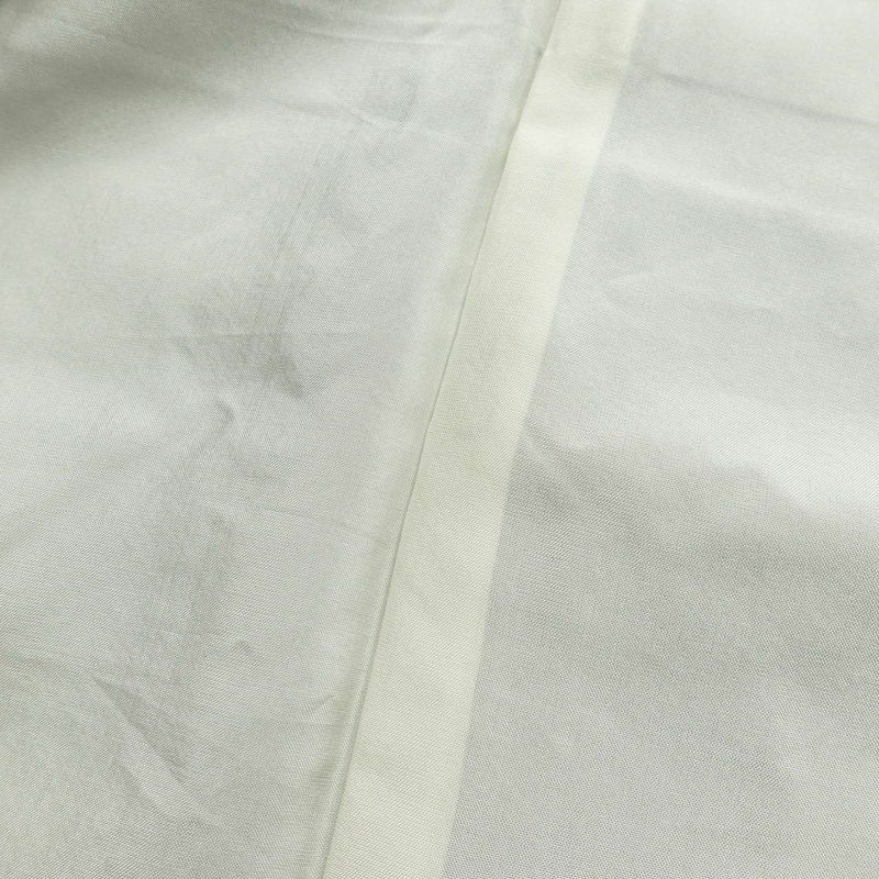 紬 しつけ糸付き 正絹 木の葉・植物柄 袷仕立て 身丈152.5cm 裄丈63.5cm 茶_画像19