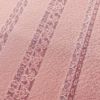 小紋 美品 縮緬 しつけ糸付き 正絹 縞柄・線柄 袷仕立て 身丈165cm 裄丈66.5cm ピンク_画像7