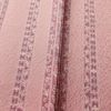小紋 美品 縮緬 しつけ糸付き 正絹 縞柄・線柄 袷仕立て 身丈165cm 裄丈66.5cm ピンク_画像10