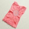帯揚げ 絞り 正絹 花柄 ピンク_画像1