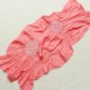 帯揚げ 絞り 正絹 花柄 ピンク_画像2