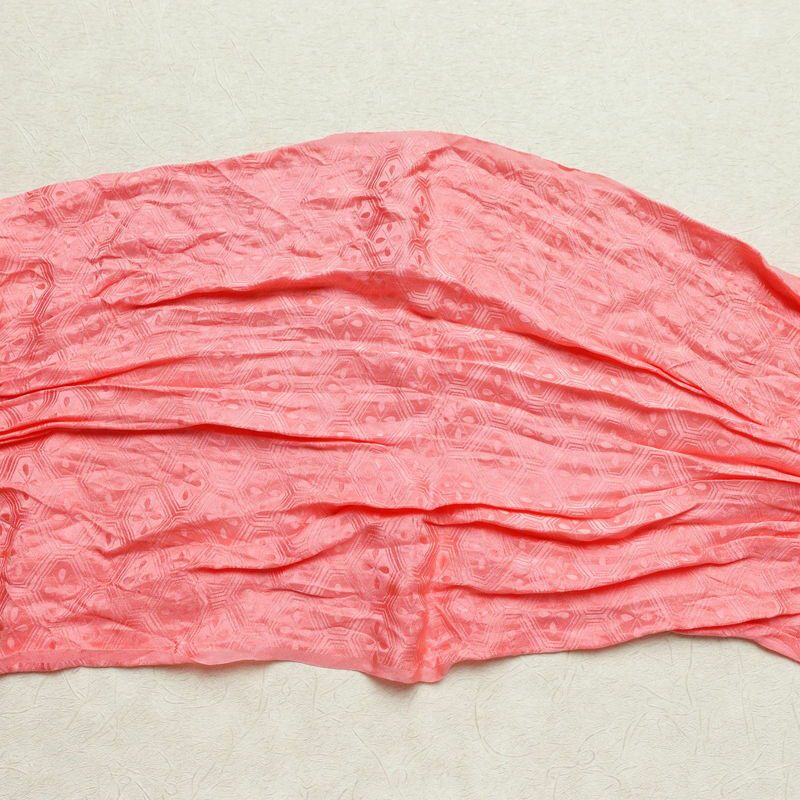 帯揚げ 絞り 正絹 花柄 ピンク_画像10
